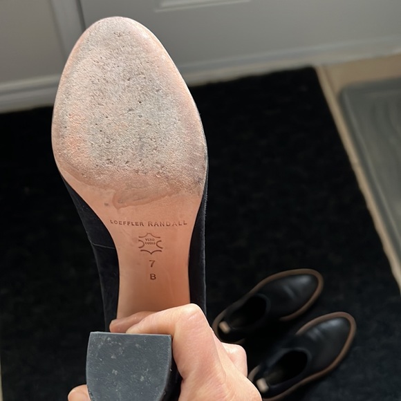 Loeffler Randall Sydnee Suede Chunky Heel size 37 - Picture 3 of 3